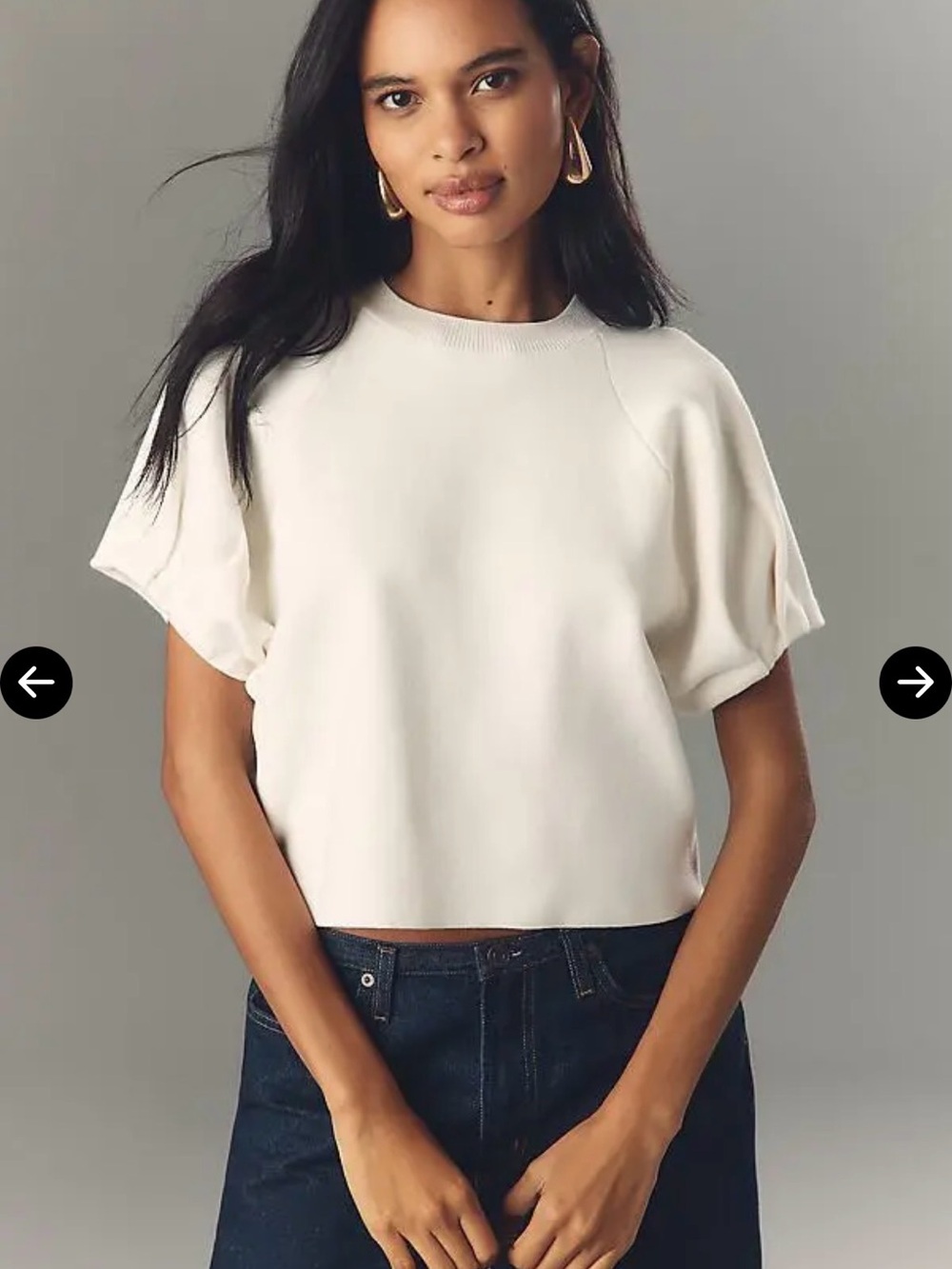 Anthropologie crew neck tee sweater